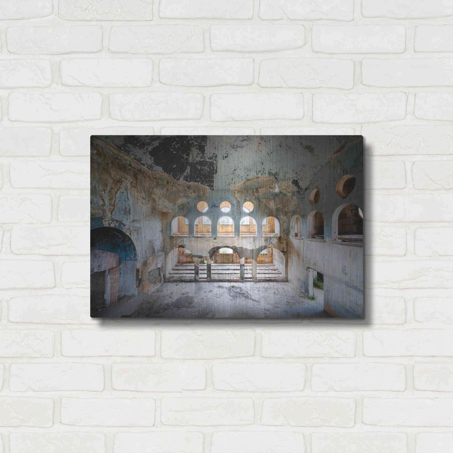Luxe Metal Art 'Lebanese Synagogue' by Roman Robroek Metal Wall Art,24x16