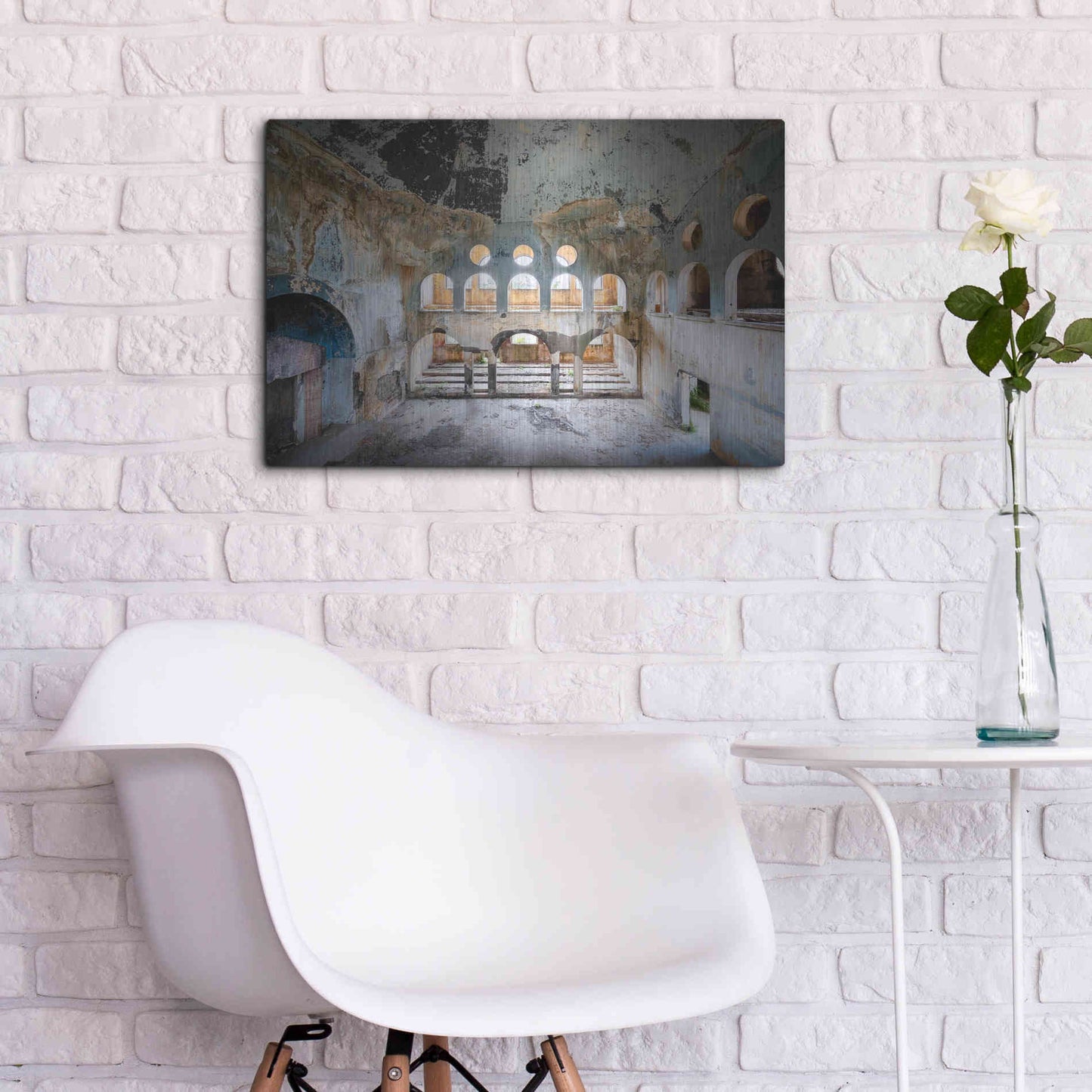 Luxe Metal Art 'Lebanese Synagogue' by Roman Robroek Metal Wall Art,24x16