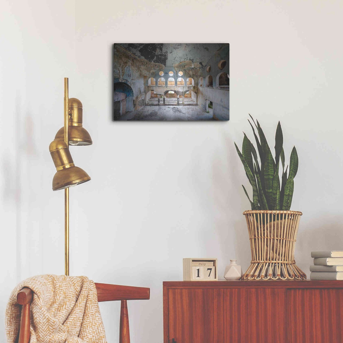 Luxe Metal Art 'Lebanese Synagogue' by Roman Robroek Metal Wall Art,24x16