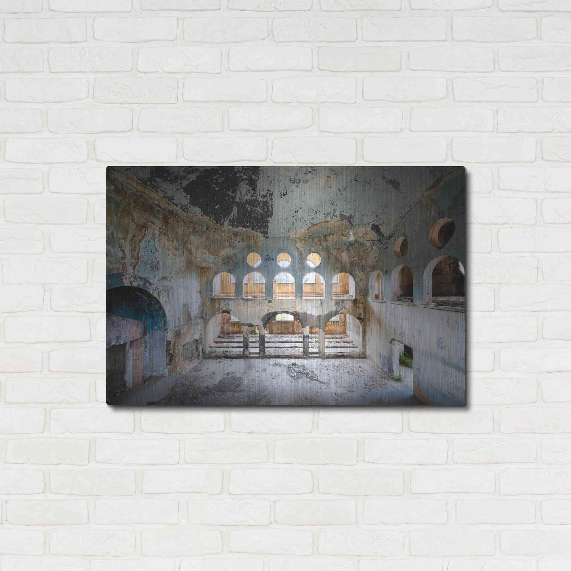 Luxe Metal Art 'Lebanese Synagogue' by Roman Robroek Metal Wall Art,36x24
