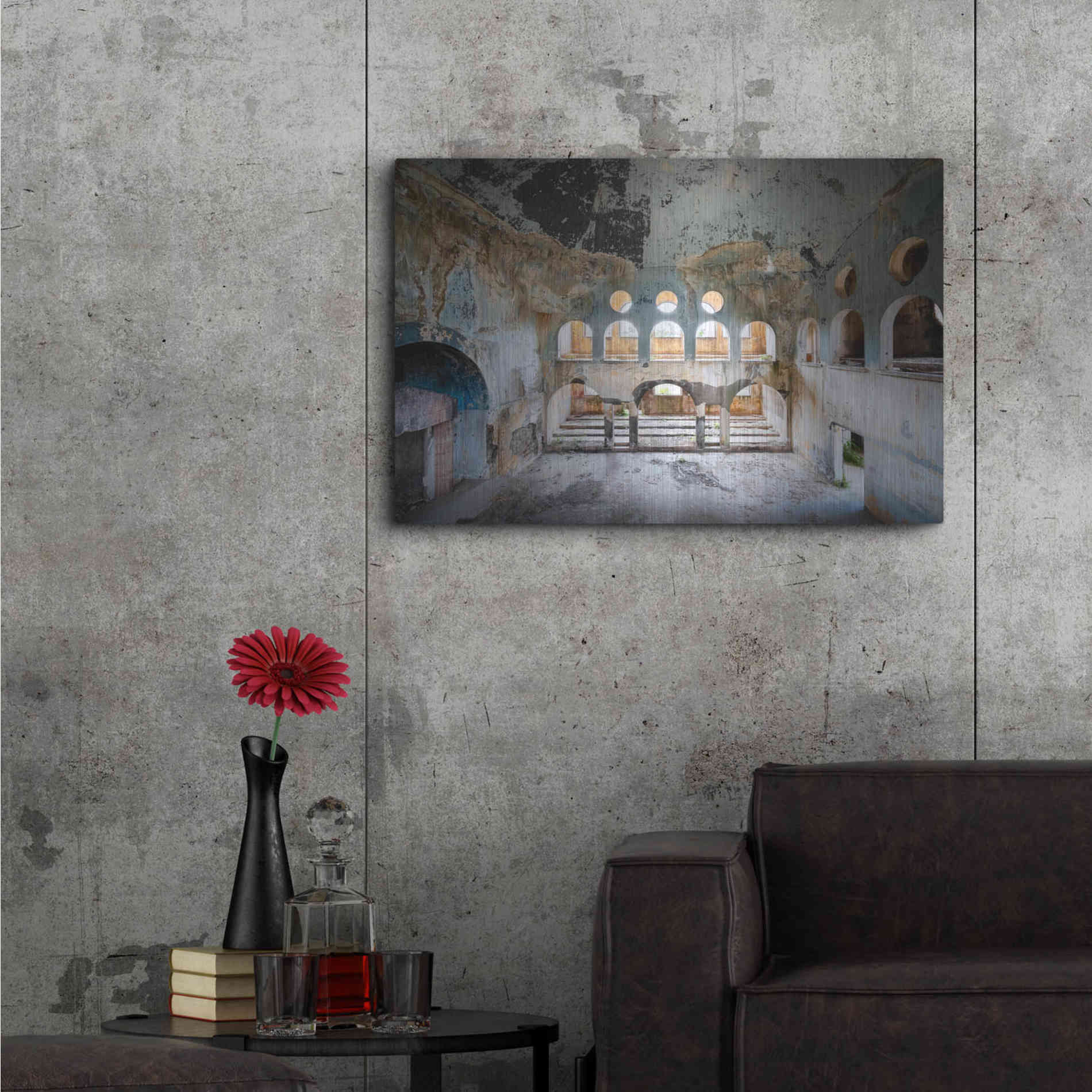 Luxe Metal Art 'Lebanese Synagogue' by Roman Robroek Metal Wall Art,36x24