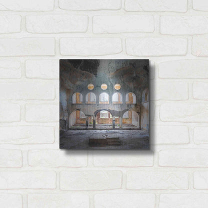 Luxe Metal Art 'Abandoned Synagogue' by Roman Robroek Metal Wall Art,12x12