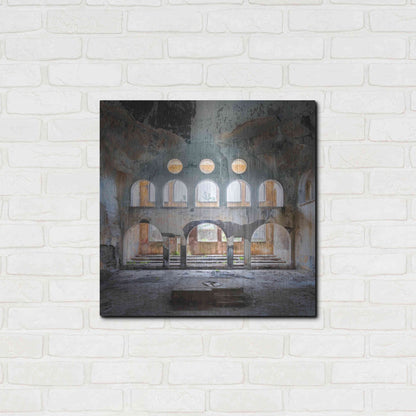 Luxe Metal Art 'Abandoned Synagogue' by Roman Robroek Metal Wall Art,24x24