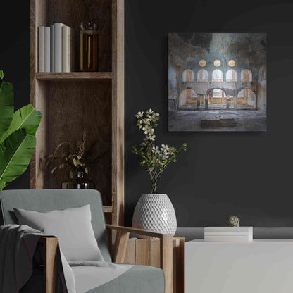 Luxe Metal Art 'Abandoned Synagogue' by Roman Robroek Metal Wall Art,24x24