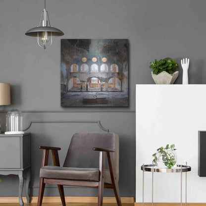 Luxe Metal Art 'Abandoned Synagogue' by Roman Robroek Metal Wall Art,24x24