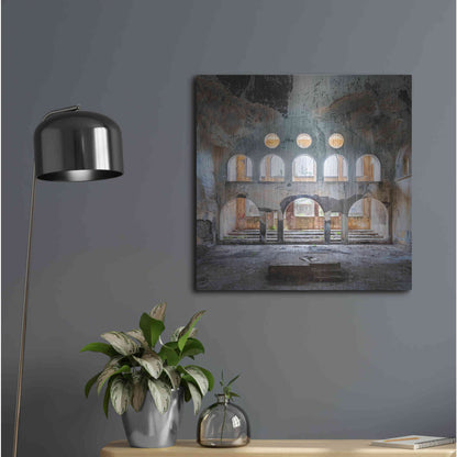 Luxe Metal Art 'Abandoned Synagogue' by Roman Robroek Metal Wall Art,24x24