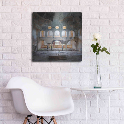 Luxe Metal Art 'Abandoned Synagogue' by Roman Robroek Metal Wall Art,24x24