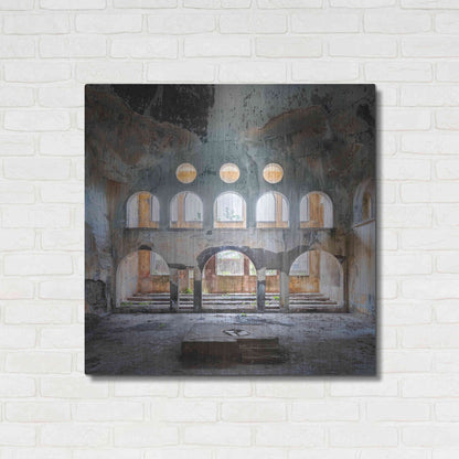 Luxe Metal Art 'Abandoned Synagogue' by Roman Robroek Metal Wall Art,36x36