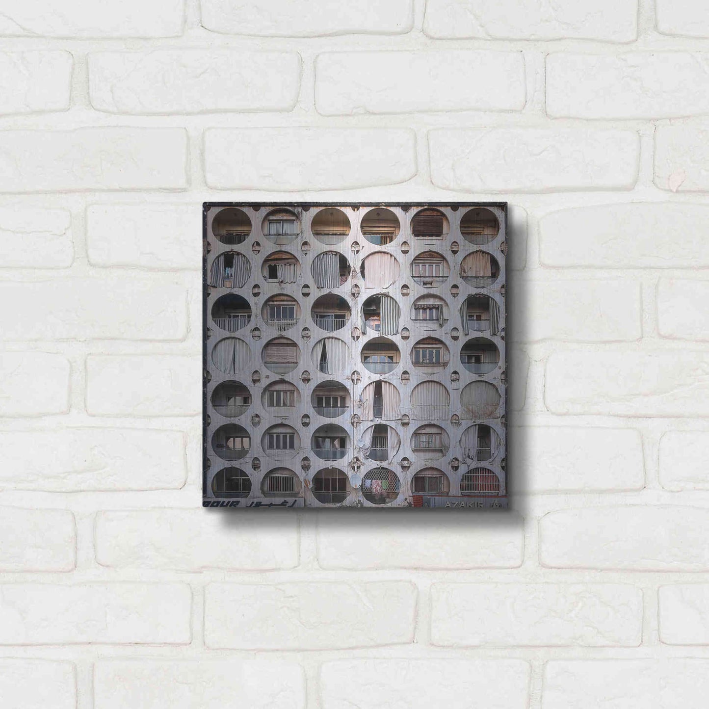 Luxe Metal Art 'Oval Appartments' by Roman Robroek Metal Wall Art,12x12