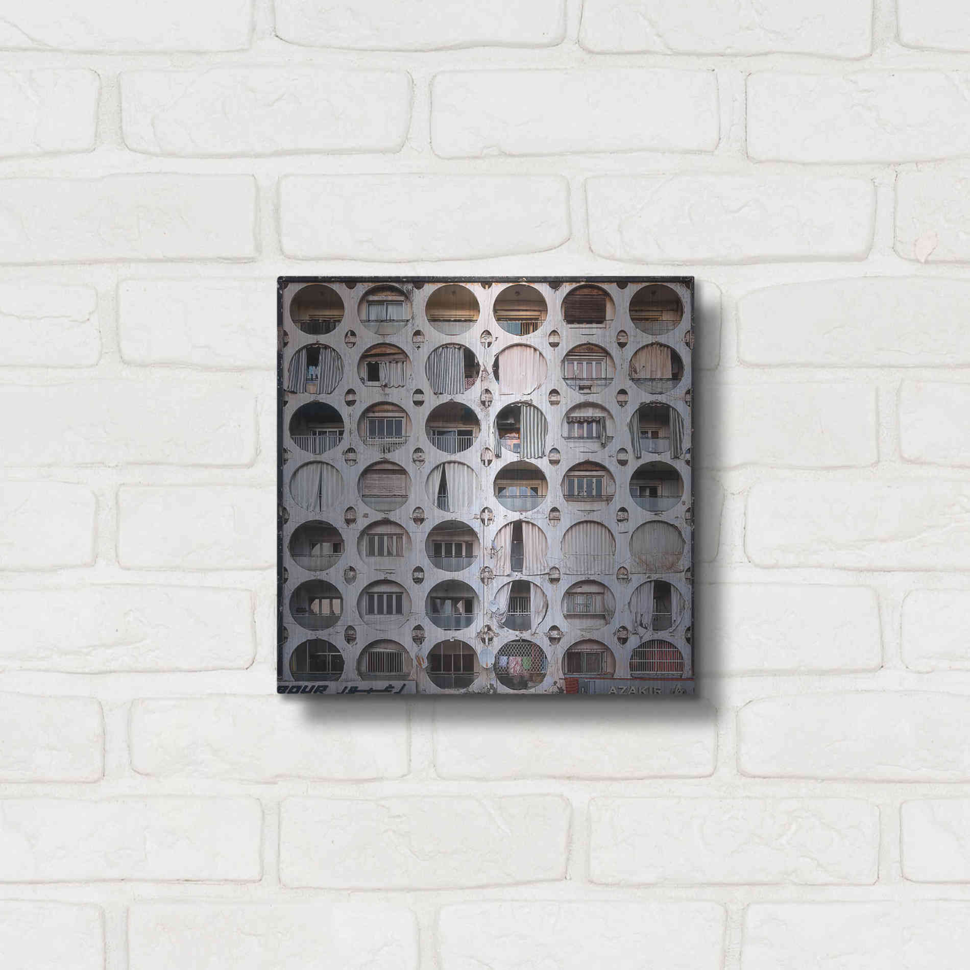Luxe Metal Art 'Oval Appartments' by Roman Robroek Metal Wall Art,12x12