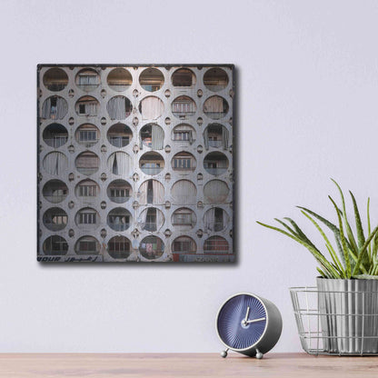 Luxe Metal Art 'Oval Appartments' by Roman Robroek Metal Wall Art,12x12