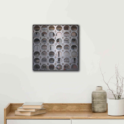 Luxe Metal Art 'Oval Appartments' by Roman Robroek Metal Wall Art,12x12
