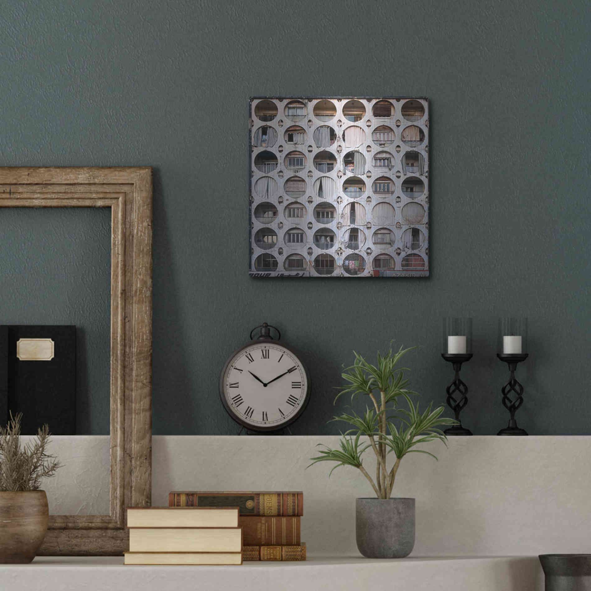 Luxe Metal Art 'Oval Appartments' by Roman Robroek Metal Wall Art,12x12