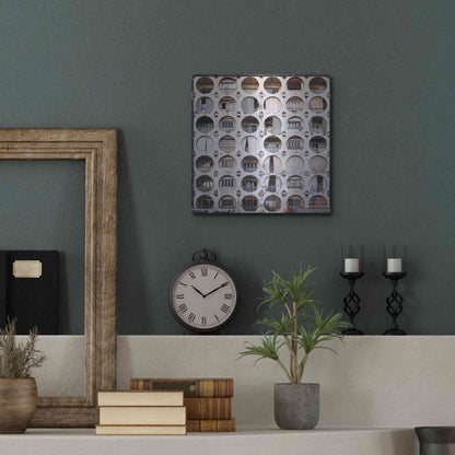 Luxe Metal Art 'Oval Appartments' by Roman Robroek Metal Wall Art,12x12