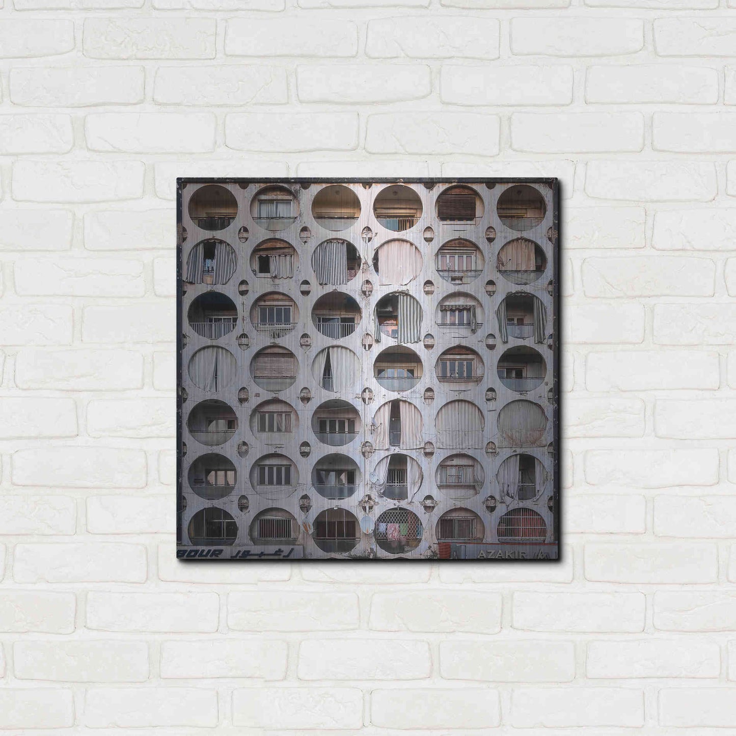 Luxe Metal Art 'Oval Appartments' by Roman Robroek Metal Wall Art,24x24