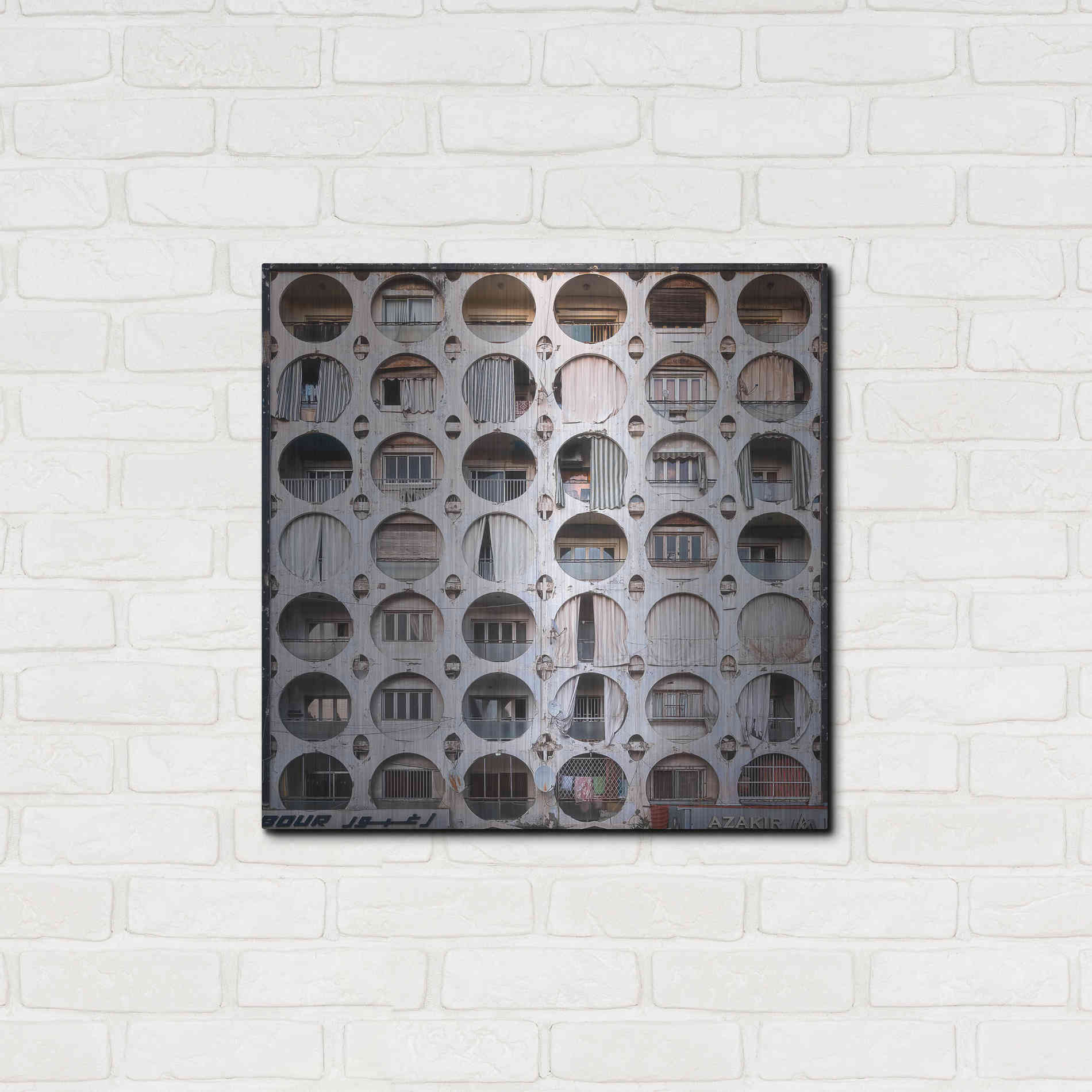 Luxe Metal Art 'Oval Appartments' by Roman Robroek Metal Wall Art,24x24