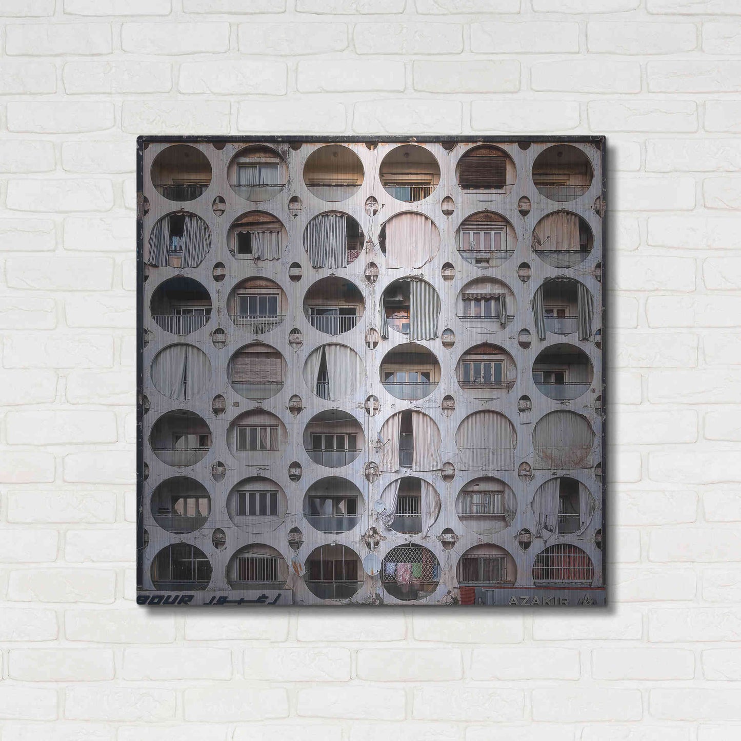 Luxe Metal Art 'Oval Appartments' by Roman Robroek Metal Wall Art,36x36