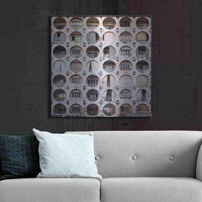 Luxe Metal Art 'Oval Appartments' by Roman Robroek Metal Wall Art,36x36