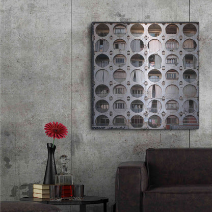 Luxe Metal Art 'Oval Appartments' by Roman Robroek Metal Wall Art,36x36