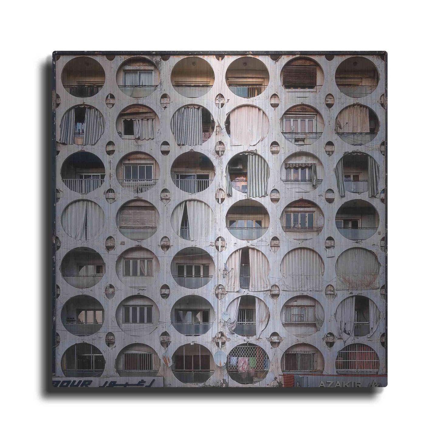 Luxe Metal Art 'Oval Appartments' by Roman Robroek Metal Wall Art