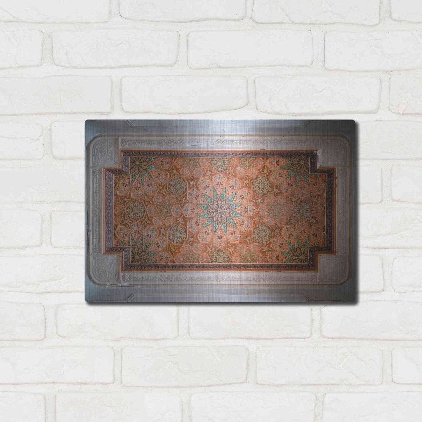 Luxe Metal Art 'Sursock Ceiling' by Roman Robroek Metal Wall Art,16x12