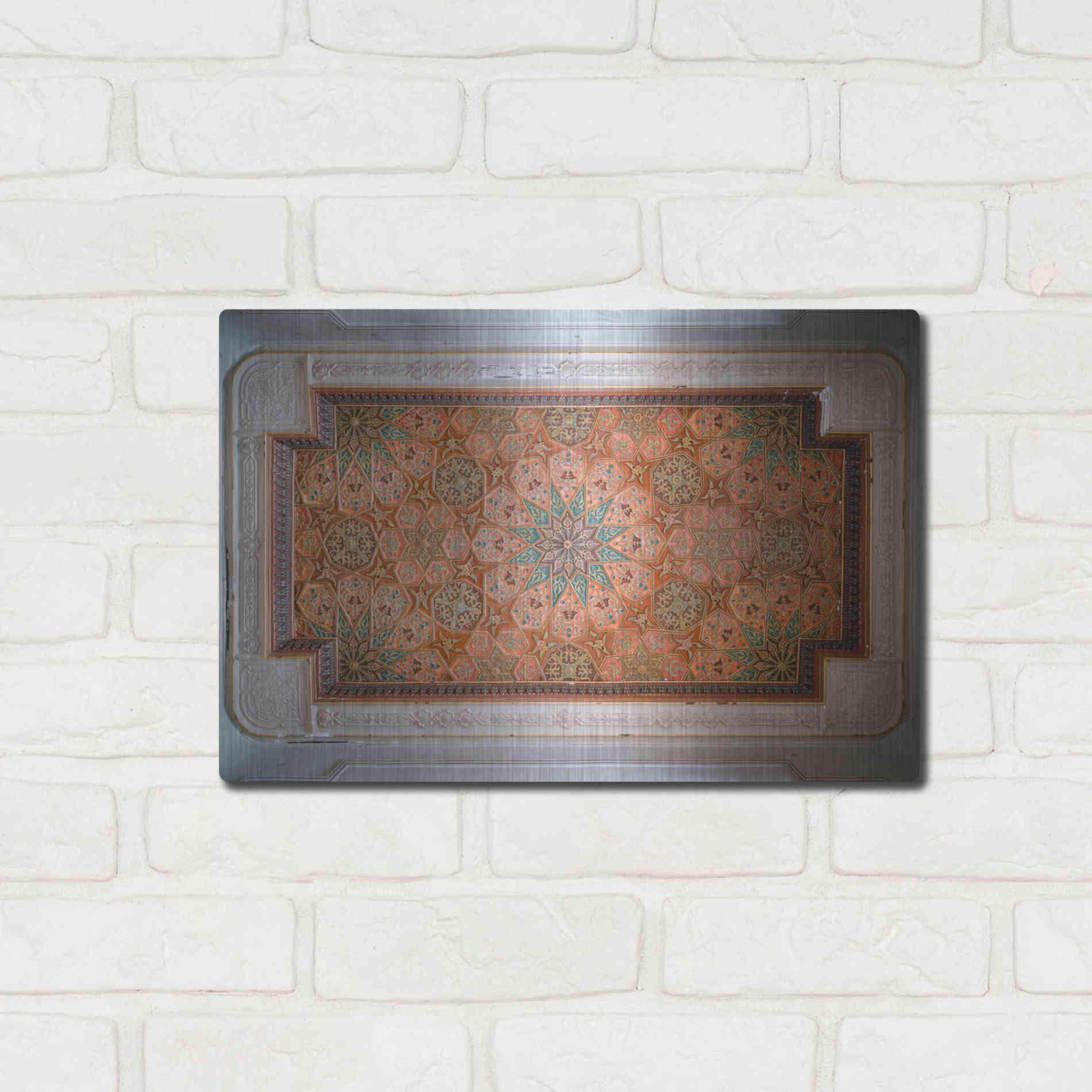 Luxe Metal Art 'Sursock Ceiling' by Roman Robroek Metal Wall Art,16x12