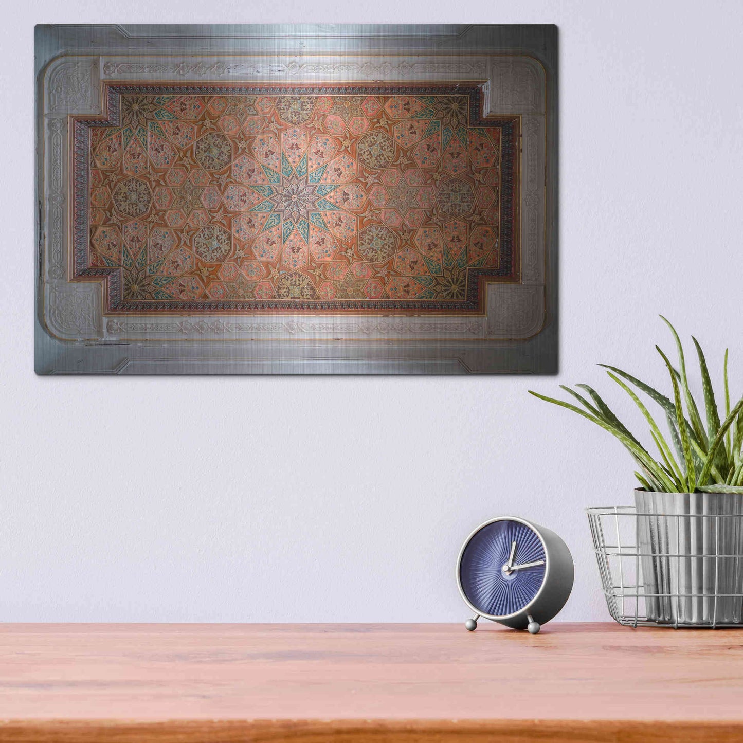 Luxe Metal Art 'Sursock Ceiling' by Roman Robroek Metal Wall Art,16x12