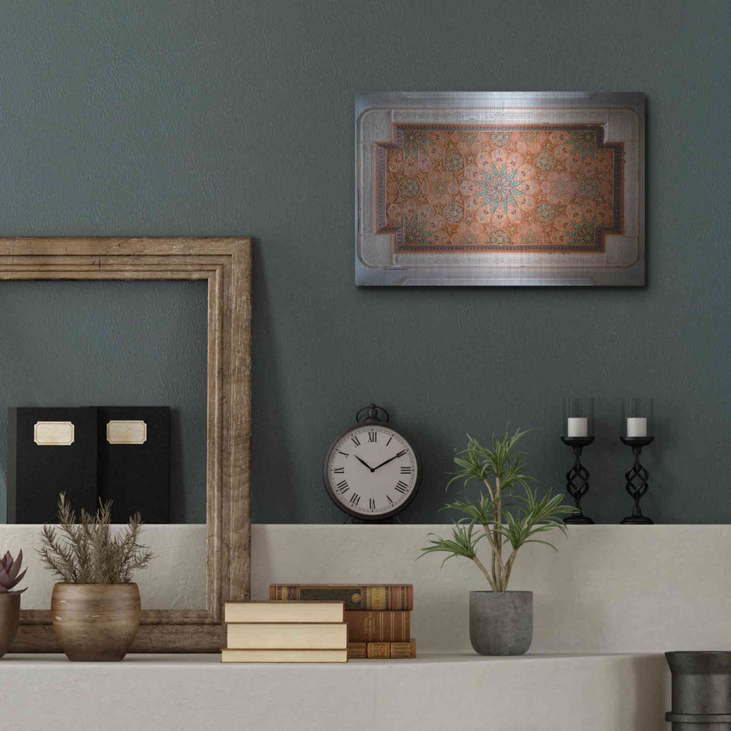 Luxe Metal Art 'Sursock Ceiling' by Roman Robroek Metal Wall Art,16x12