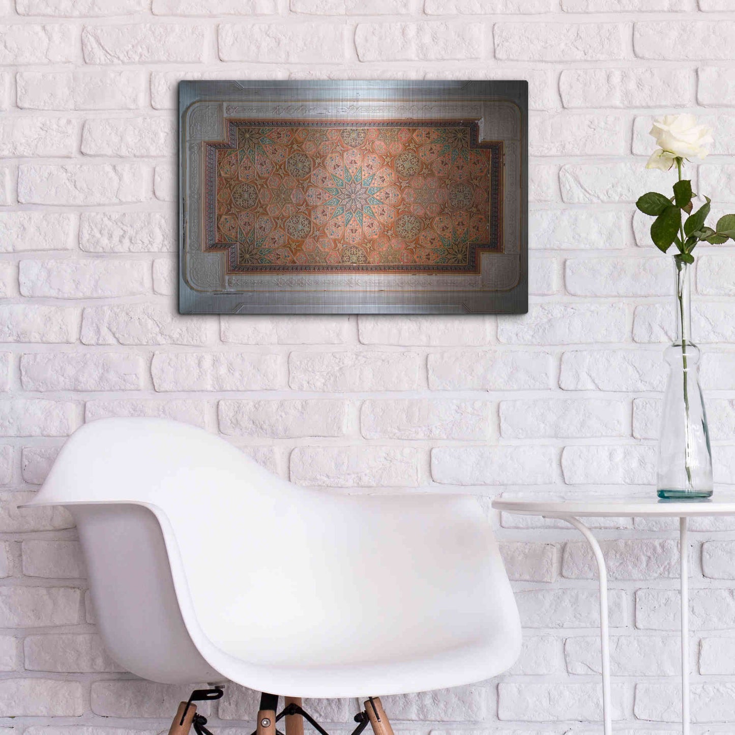Luxe Metal Art 'Sursock Ceiling' by Roman Robroek Metal Wall Art,24x16