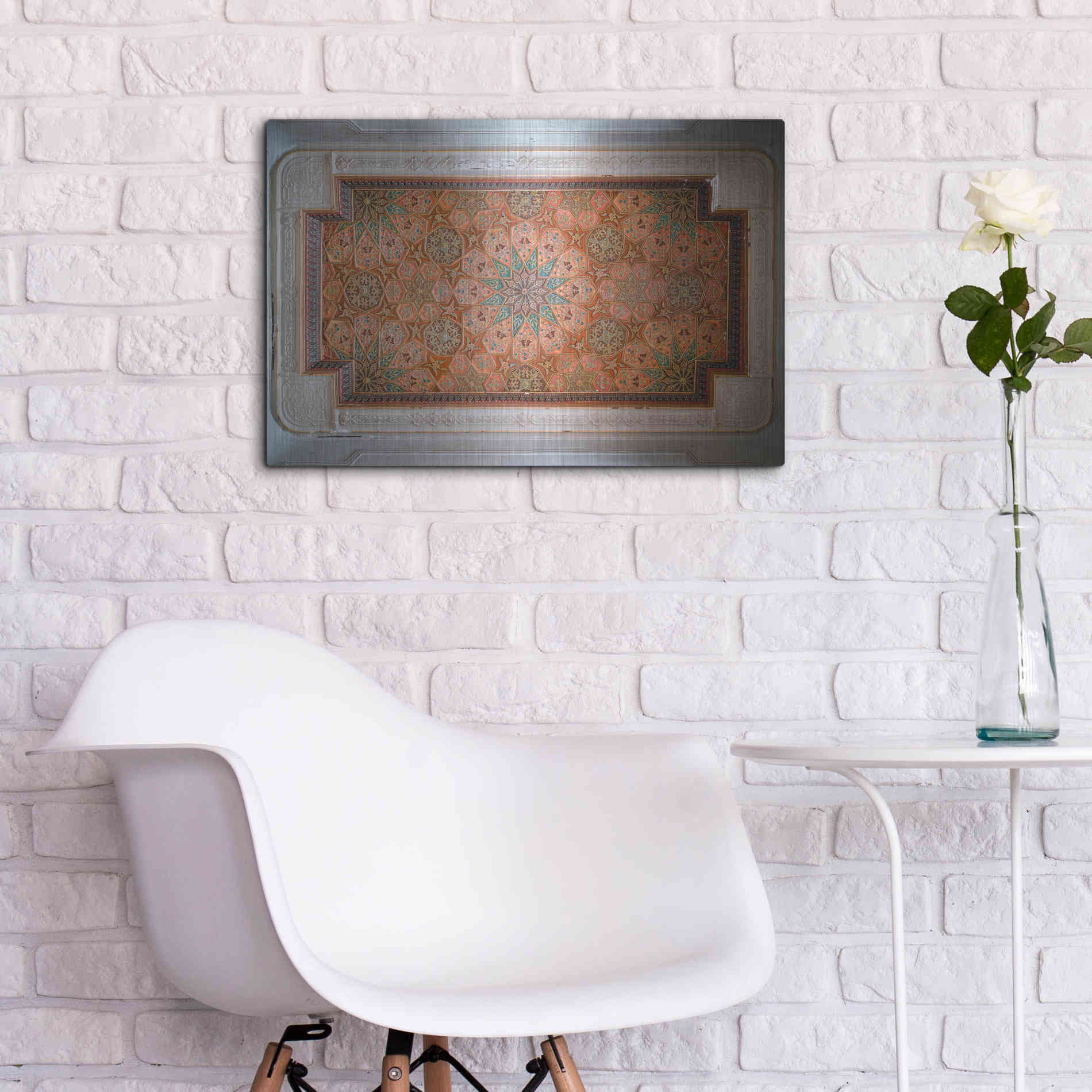 Luxe Metal Art 'Sursock Ceiling' by Roman Robroek Metal Wall Art,24x16