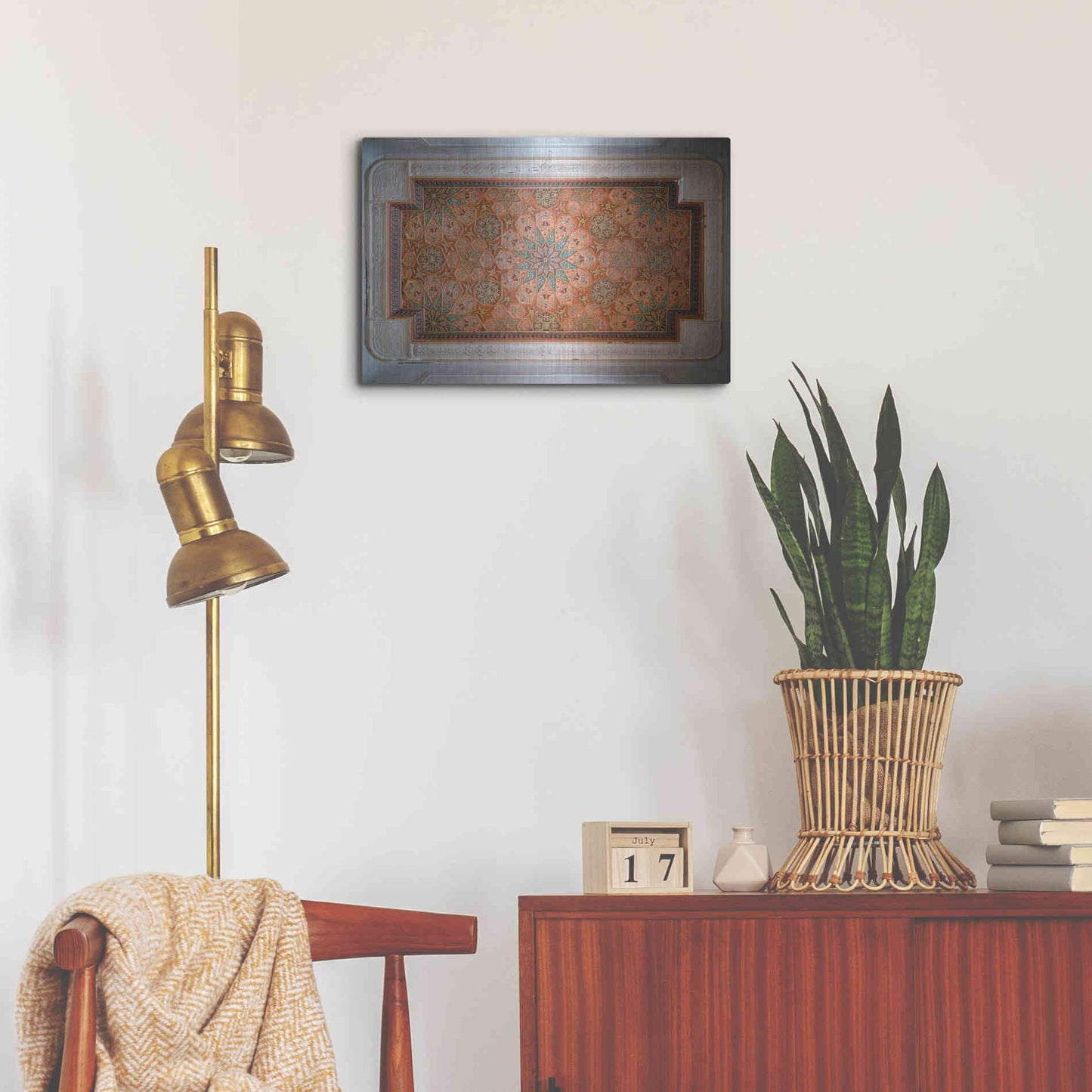 Luxe Metal Art 'Sursock Ceiling' by Roman Robroek Metal Wall Art,24x16