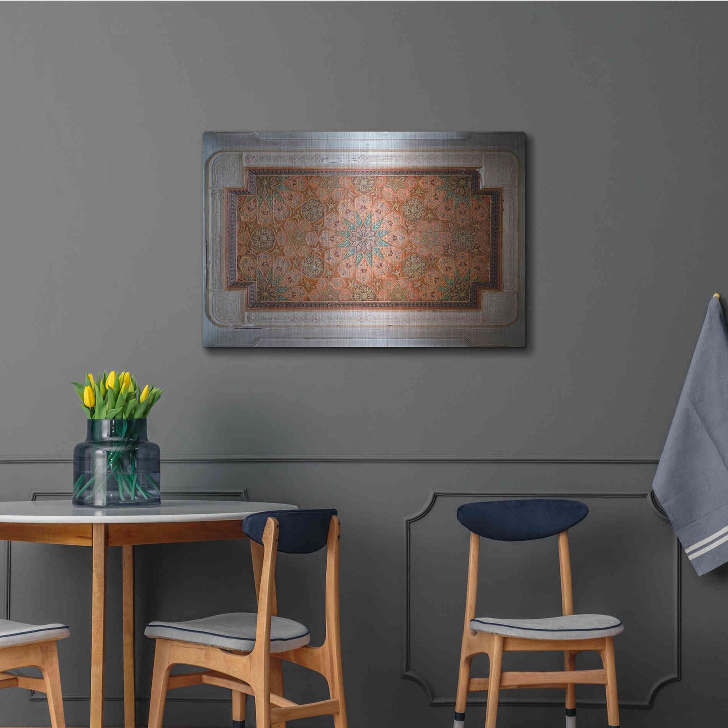 Luxe Metal Art 'Sursock Ceiling' by Roman Robroek Metal Wall Art,36x24