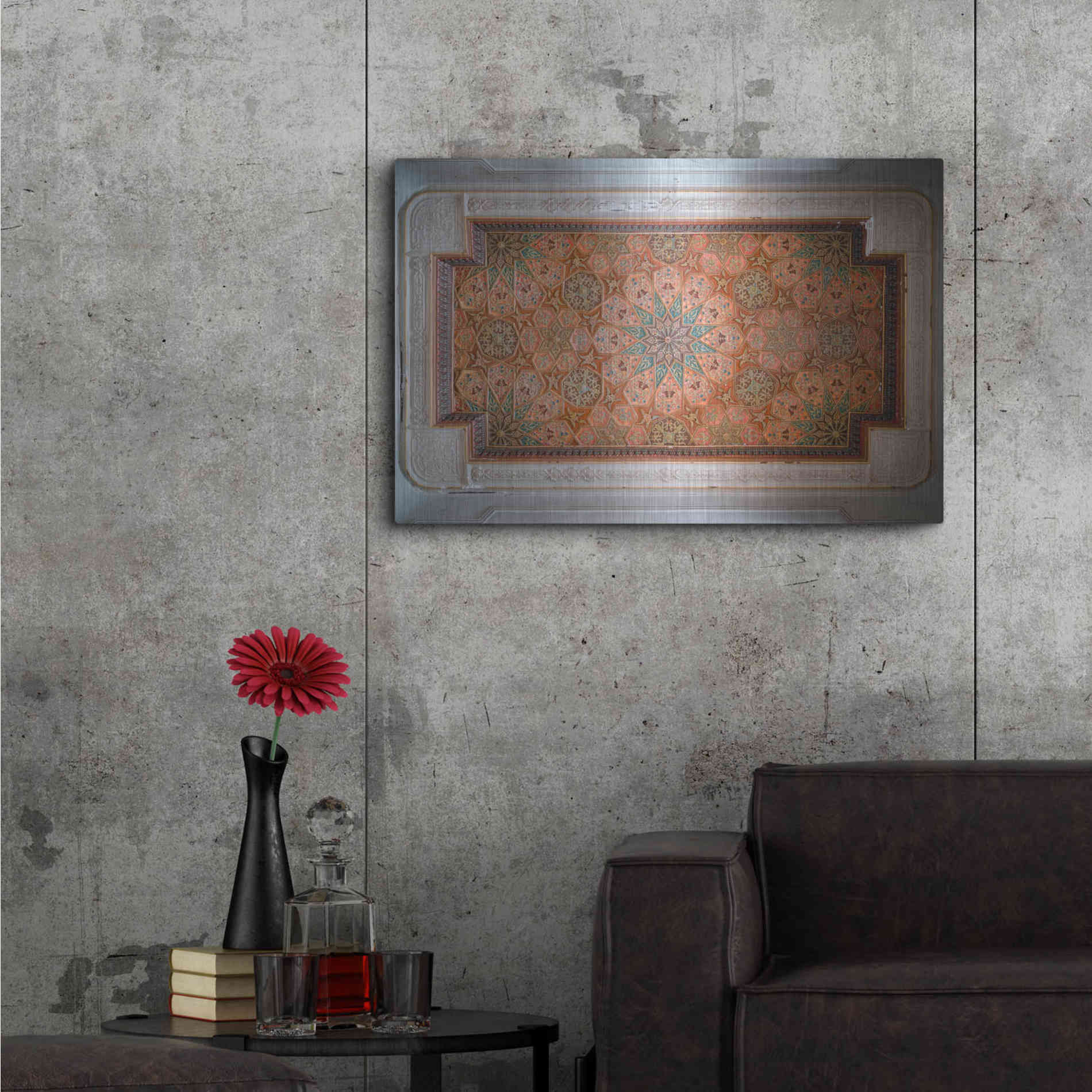 Luxe Metal Art 'Sursock Ceiling' by Roman Robroek Metal Wall Art,36x24