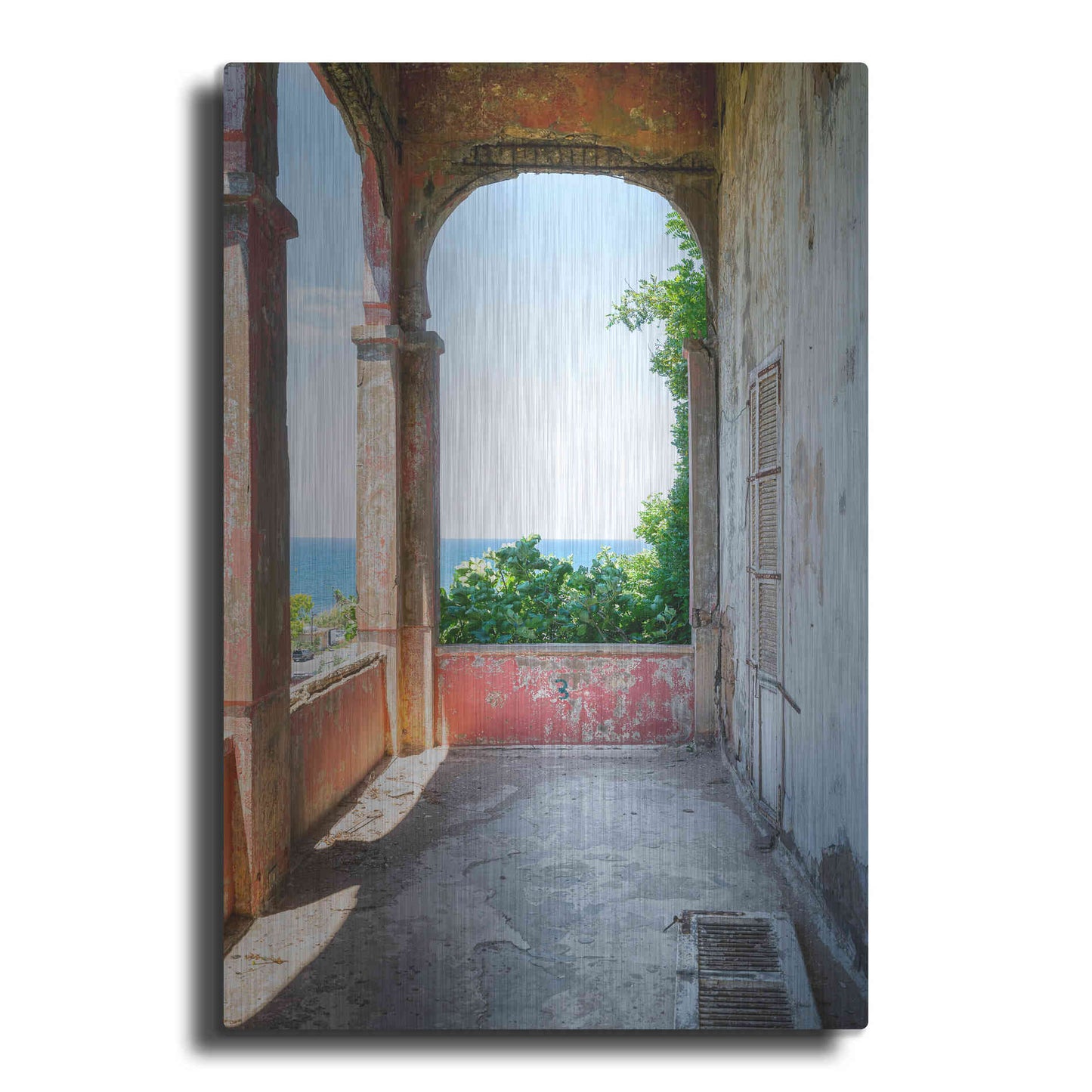 Luxe Metal Art 'Rose Balcony' by Roman Robroek Metal Wall Art