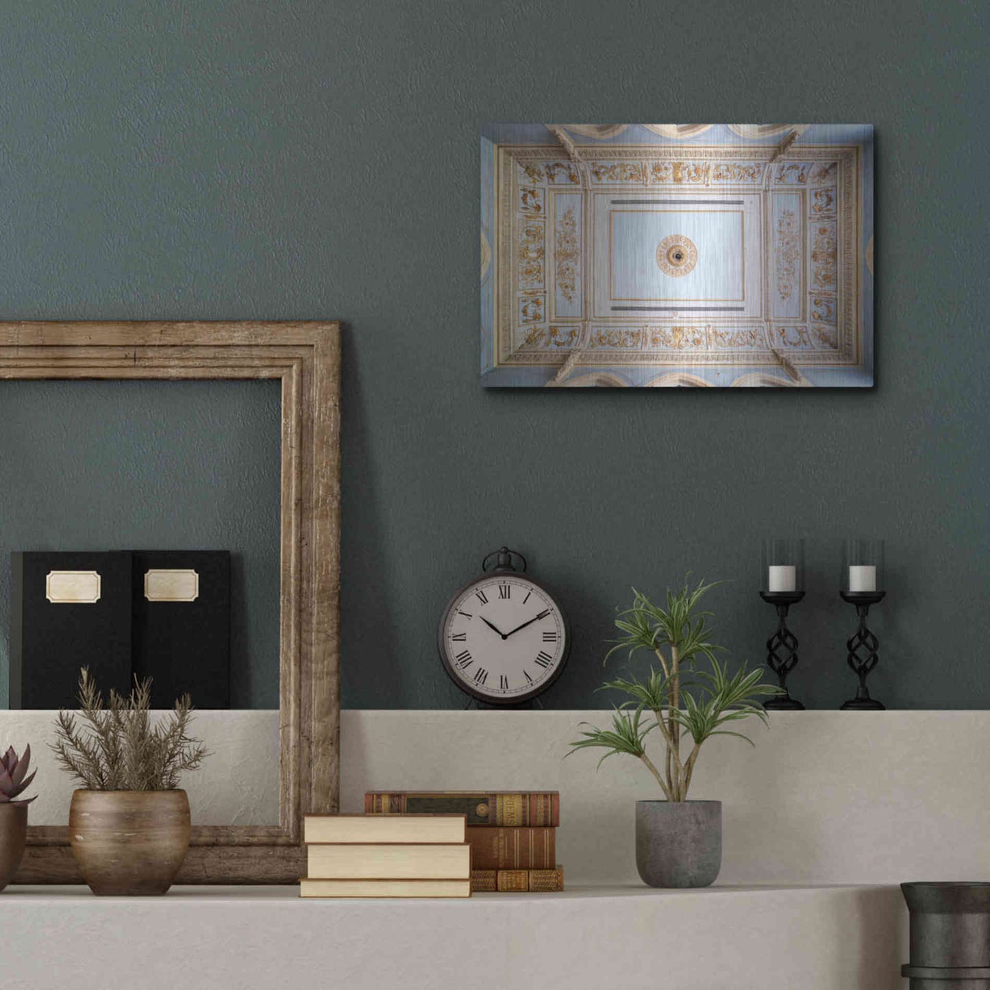 Luxe Metal Art 'Quantum Ceiling' by Roman Robroek Metal Wall Art,16x12