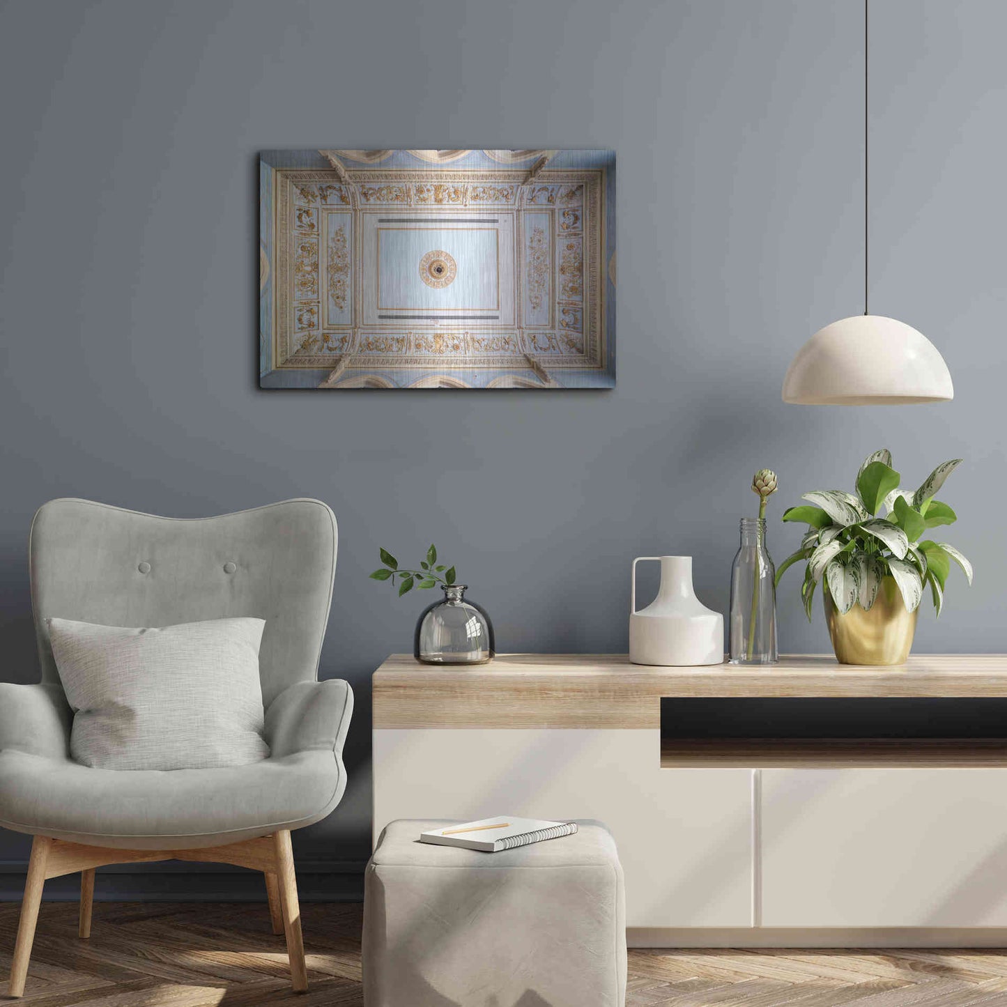 Luxe Metal Art 'Quantum Ceiling' by Roman Robroek Metal Wall Art,24x16