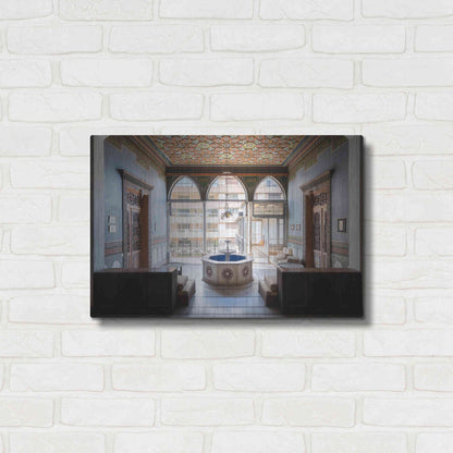 Luxe Metal Art 'Tabbal Fountain' by Roman Robroek Metal Wall Art,24x16