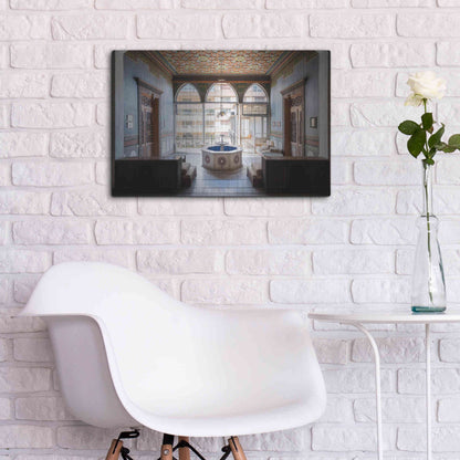 Luxe Metal Art 'Tabbal Fountain' by Roman Robroek Metal Wall Art,24x16