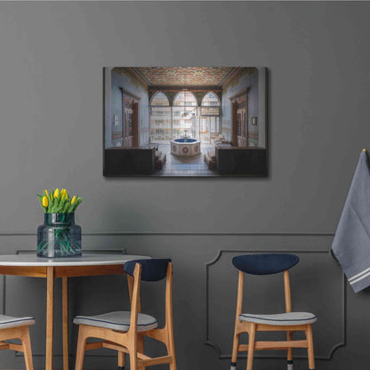 Luxe Metal Art 'Tabbal Fountain' by Roman Robroek Metal Wall Art,36x24