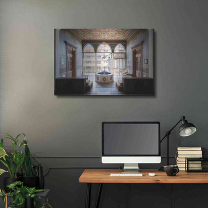 Luxe Metal Art 'Tabbal Fountain' by Roman Robroek Metal Wall Art,36x24