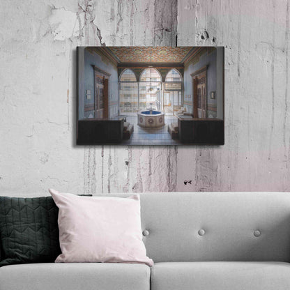 Luxe Metal Art 'Tabbal Fountain' by Roman Robroek Metal Wall Art,36x24