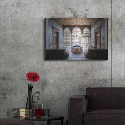 Luxe Metal Art 'Tabbal Fountain' by Roman Robroek Metal Wall Art,36x24