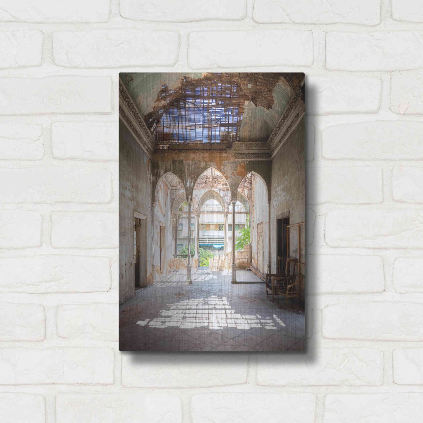 Luxe Metal Art 'Broken Sunlight' by Roman Robroek Metal Wall Art,12x16