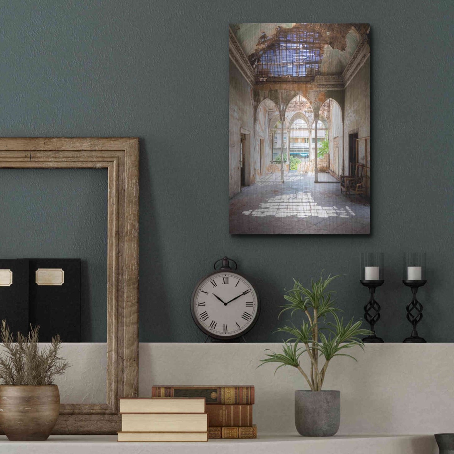 Luxe Metal Art 'Broken Sunlight' by Roman Robroek Metal Wall Art,12x16