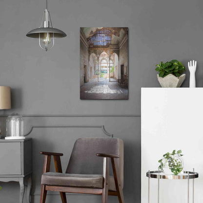 Luxe Metal Art 'Broken Sunlight' by Roman Robroek Metal Wall Art,16x24