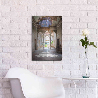 Luxe Metal Art 'Broken Sunlight' by Roman Robroek Metal Wall Art,16x24