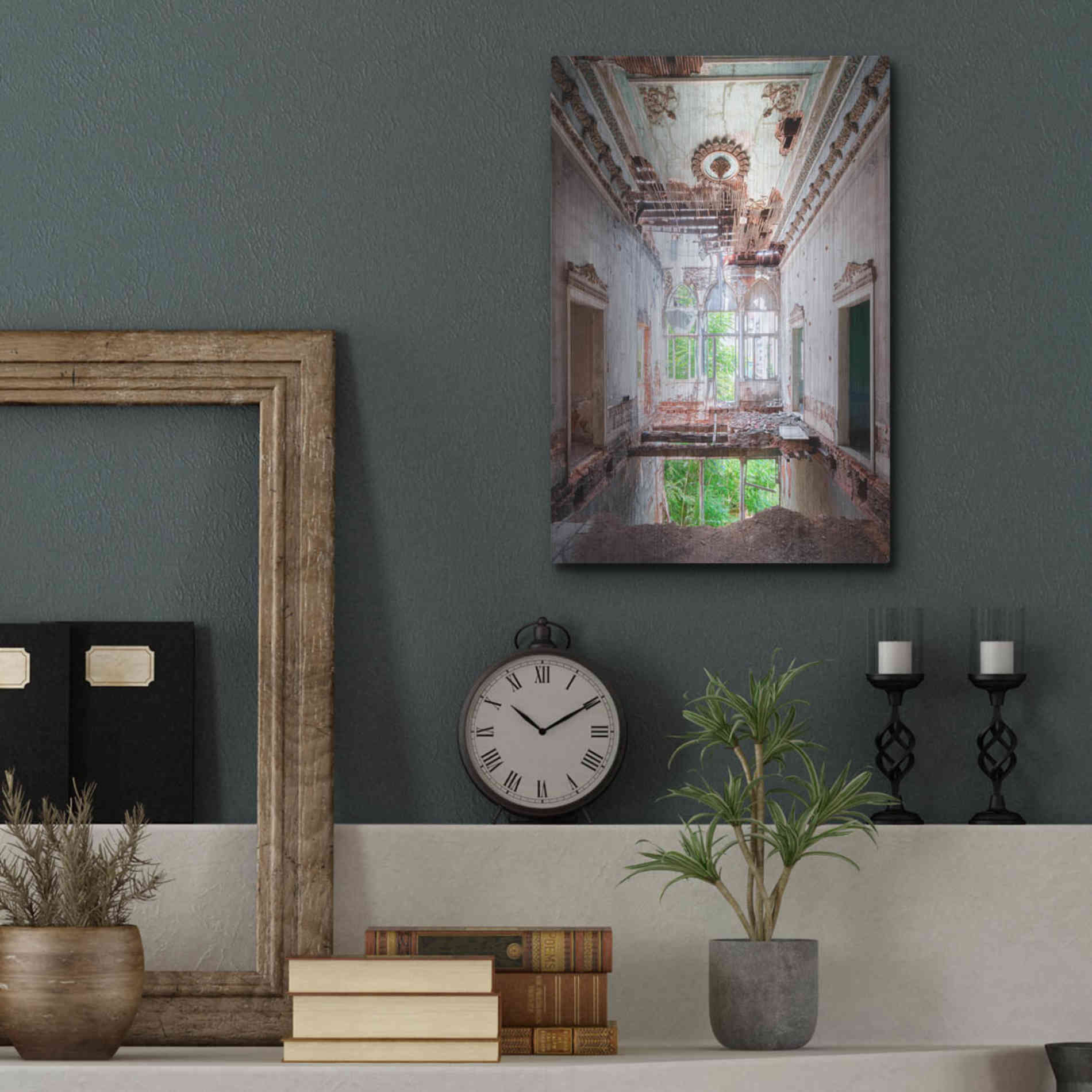 Luxe Metal Art 'Beirut Palace' by Roman Robroek Metal Wall Art,12x16