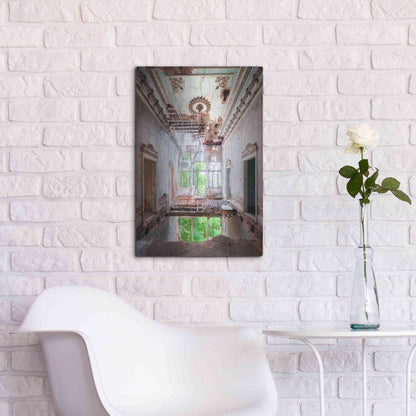 Luxe Metal Art 'Beirut Palace' by Roman Robroek Metal Wall Art,16x24