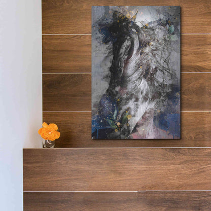 Luxe Metal Art 'Gallop To Freedom by Roozbeh Bahramali Metal Wall Art,12x16