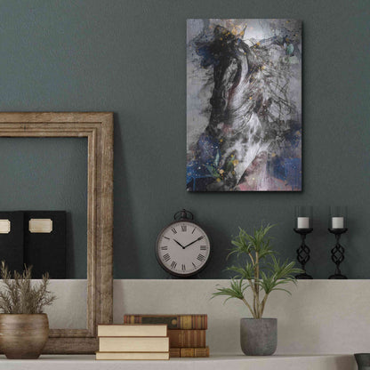 Luxe Metal Art 'Gallop To Freedom by Roozbeh Bahramali Metal Wall Art,12x16